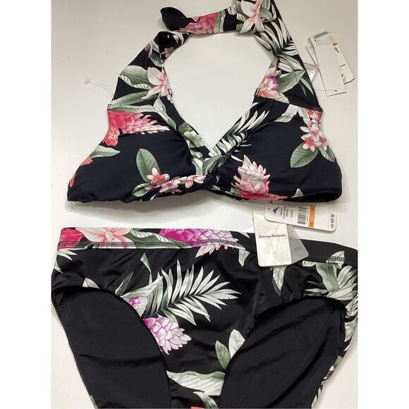 New. Tommy Bahama ginger flower halter bikini. XS-top/S-bottom. Retails $174 - Picture 9 of 12